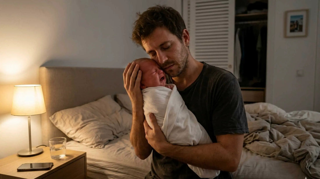 No soporto el llanto de mi bebé y me siento culpable: por qué no eres mal padre
