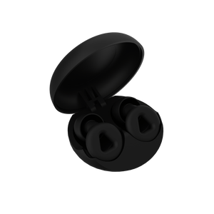 Tapones para dormir de color negro fabricado en silicona médica suave