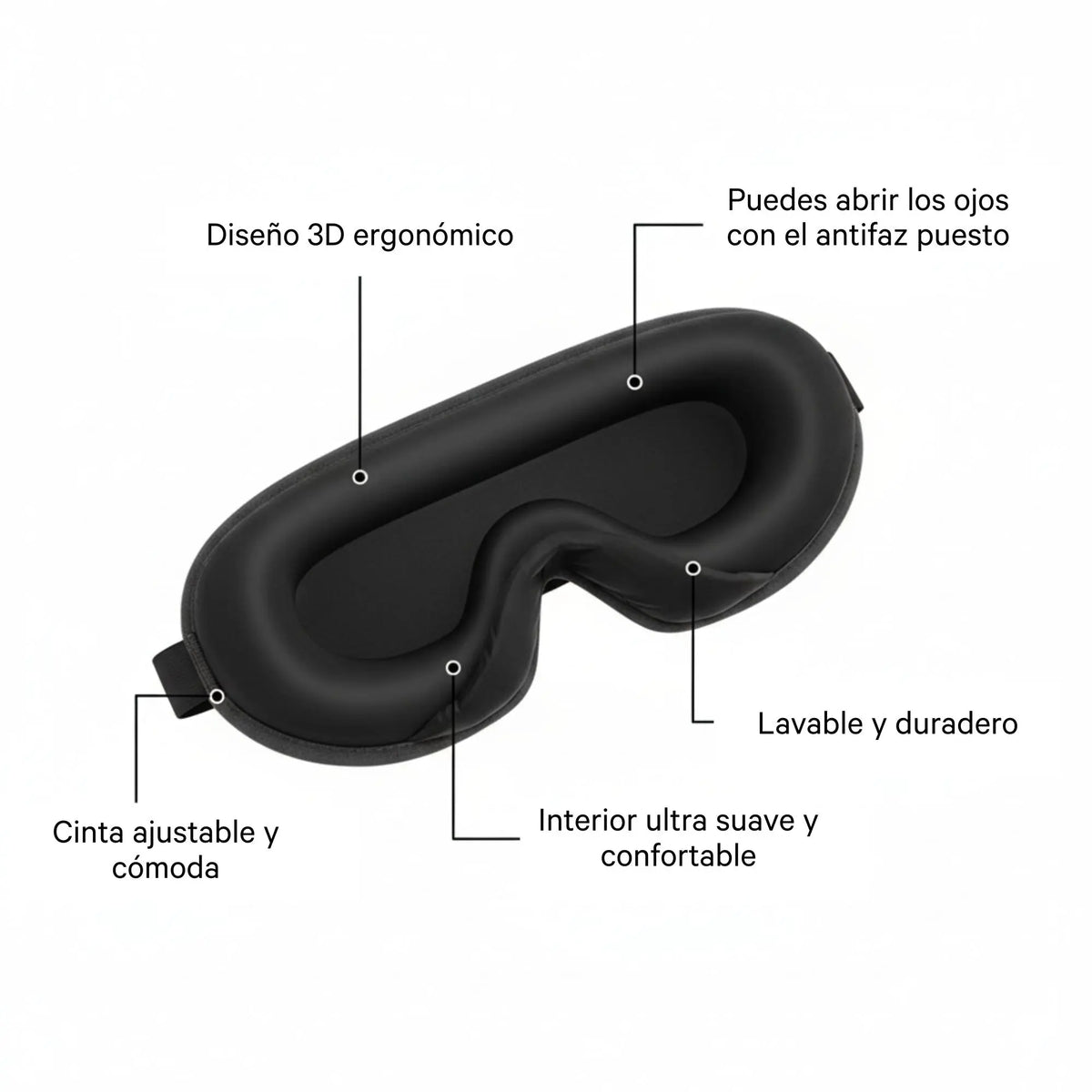 Características del antifaz Mood Blackout