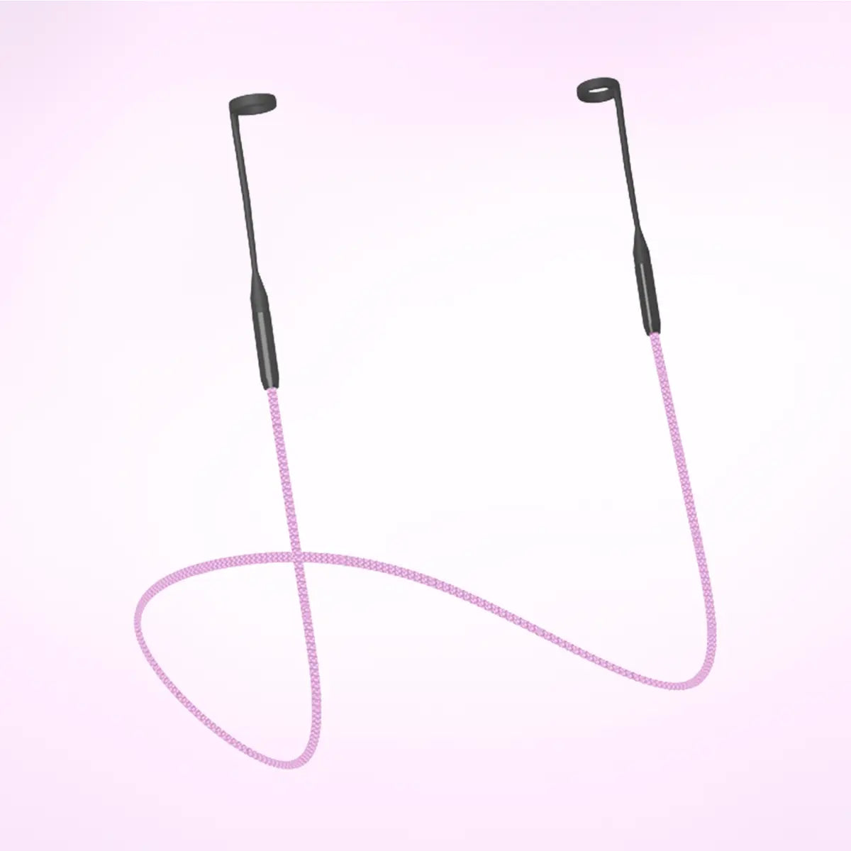 Cordón magnético de color rosa para transportar tapones para los oídos Mood Earplugs