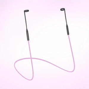 cordon magnetico de color rosa para transportar tapones para los oidos mood earplugs