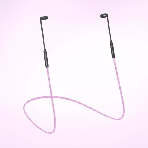 cordon magnetico de color rosa para transportar tapones para los oidos mood earplugs
