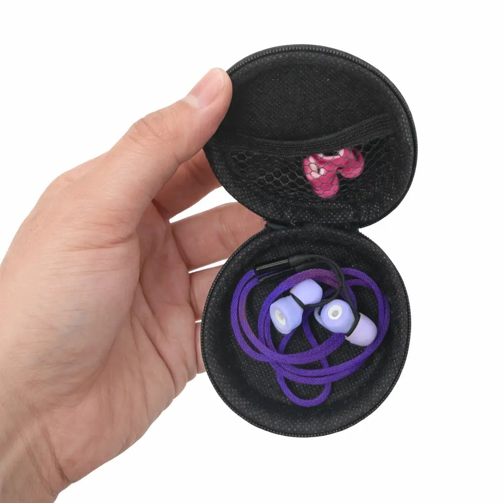 Tamaño compacto del estuche con cremallera Mood Earplugs