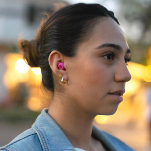 tapón para los oídos mood happy pink