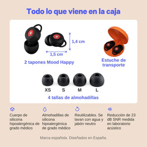 contenido de la caja de mood happy negro #black